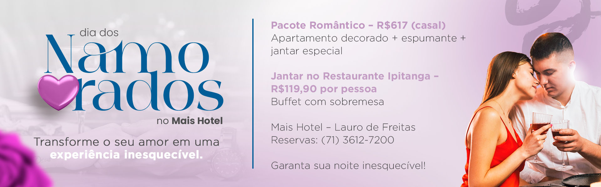 Dia dos namorados Mais Hotel